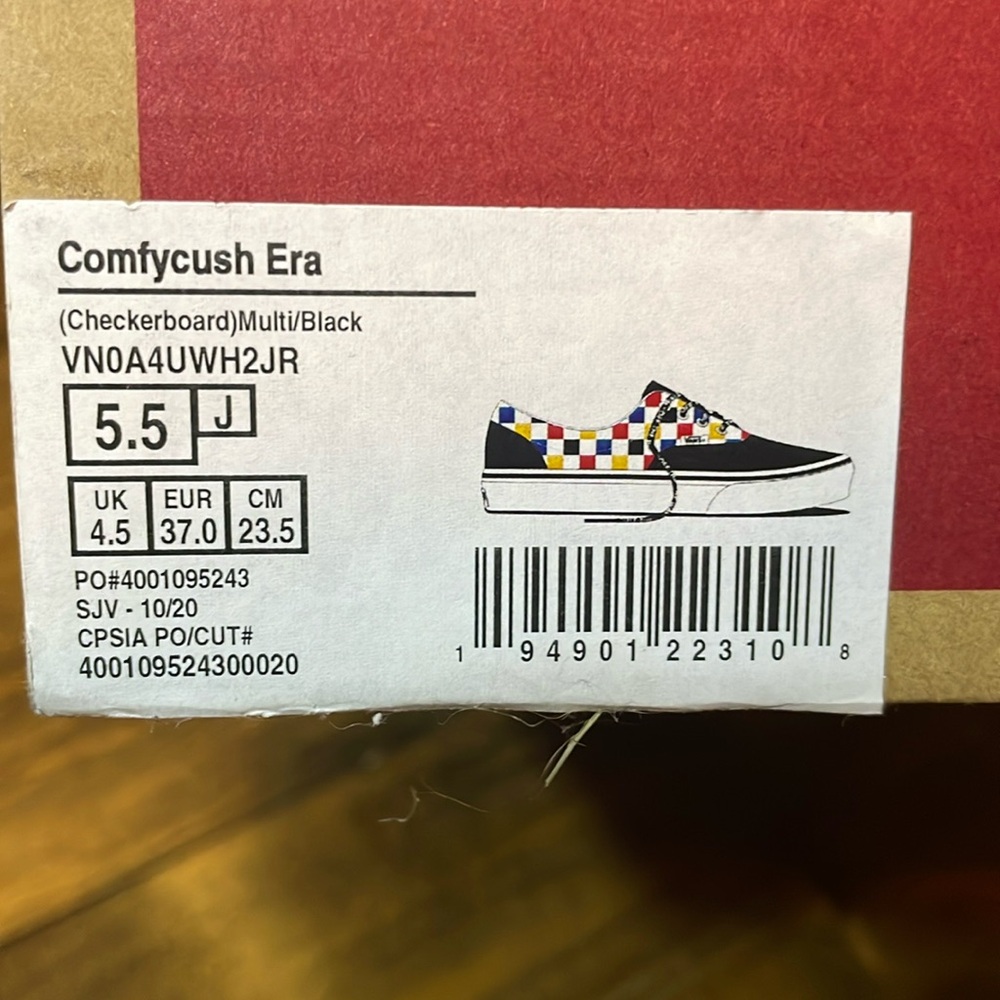 Vans Comfycush Era Multicolored Checkerboard Sneakers